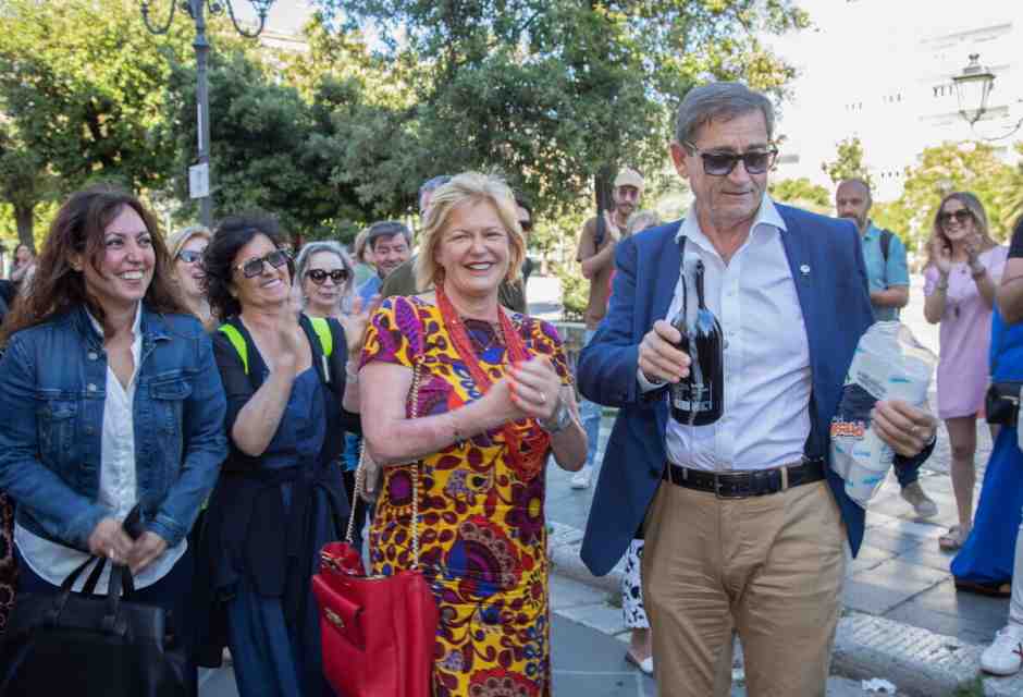 &nbsp;Al centro la sindaca di Campobasso Marialuisa Forte - foto Ansa