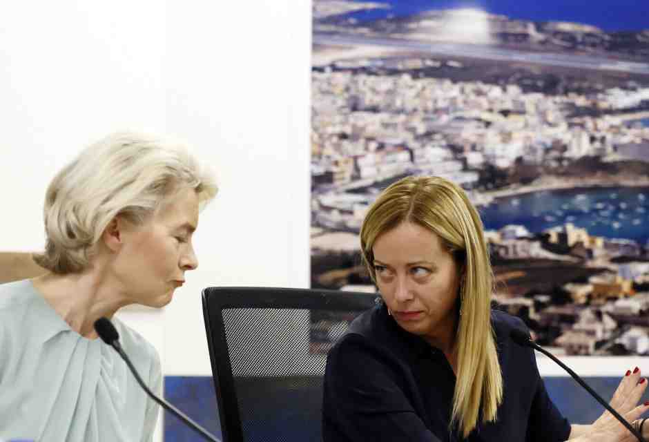 Ursula von der Leyen e Giorgia Meloni (foto LaPresse)