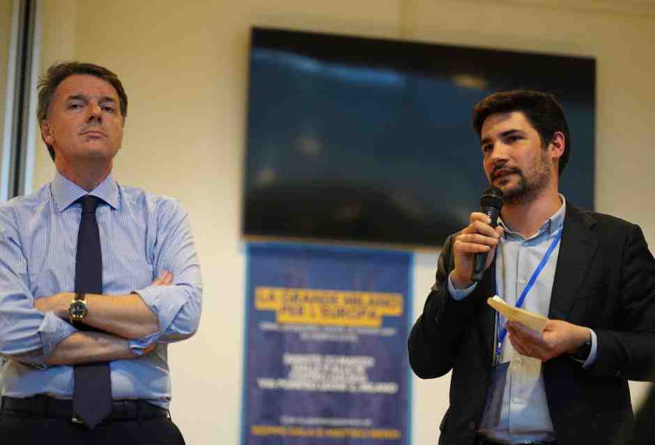 Filippo Campiotti con Matteo Renzi (foto tratta dalla pagina Facebook di Filippo Campiotti)<br />