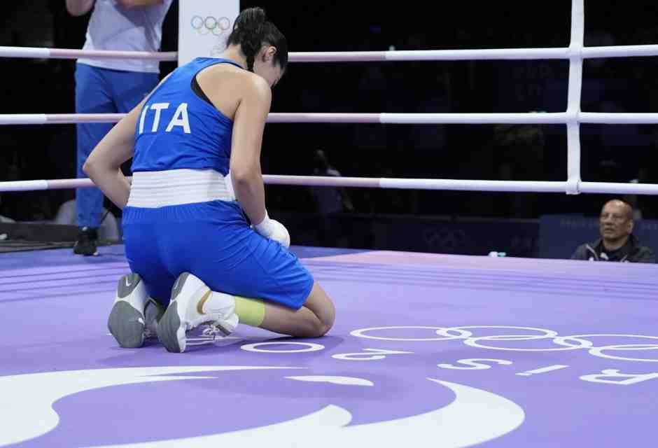 Angela Carini (foto Ap, via LaPresse)<br />