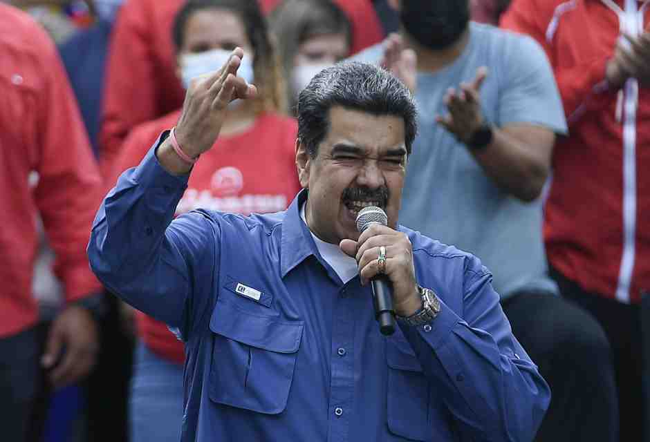 Il presidente del Venezuela Nicolas Maduro (AP Photo/Matias Delacroix)