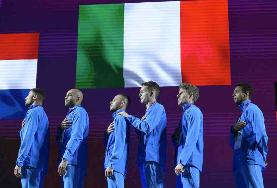 La squadra italiana ai campionati europei di atletica leggera a Roma - foto LaPresse