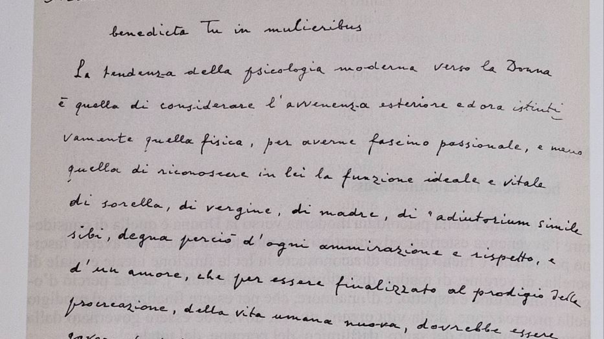Immagine di Un inedito di Paolo VI sulle donne e Maria: il testo autografo