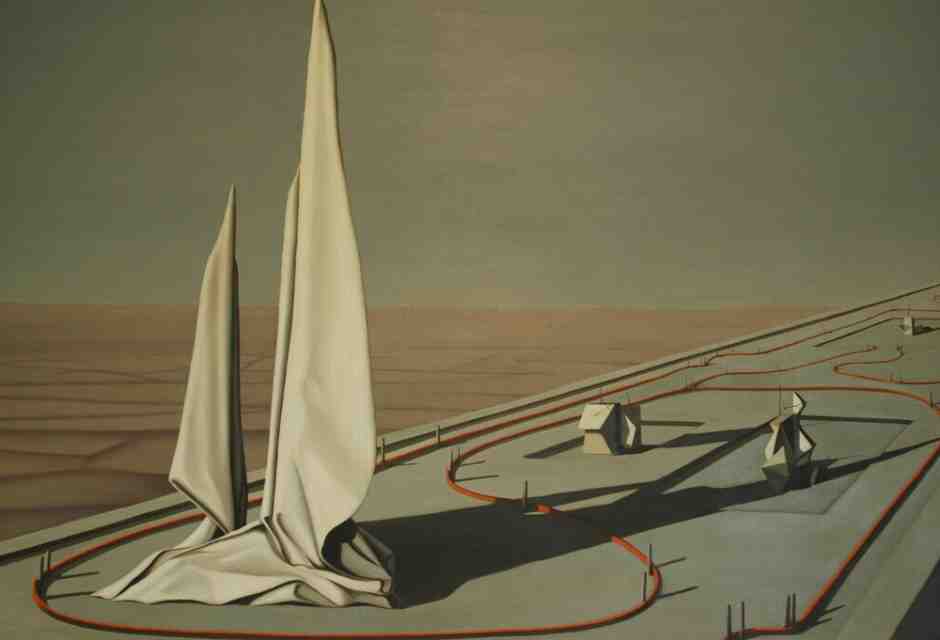 In the Third Sleep, Kay Sage, Oil on canvas, 1944&nbsp;<br />