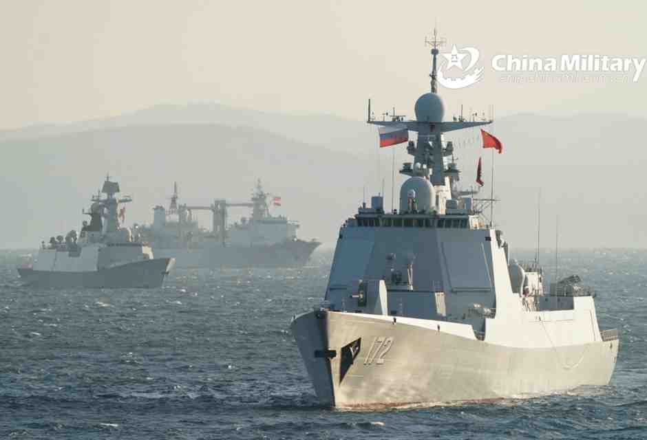 La flotta russo-cinese che ha attraversato lo stretto di Tsugaru (China defense)