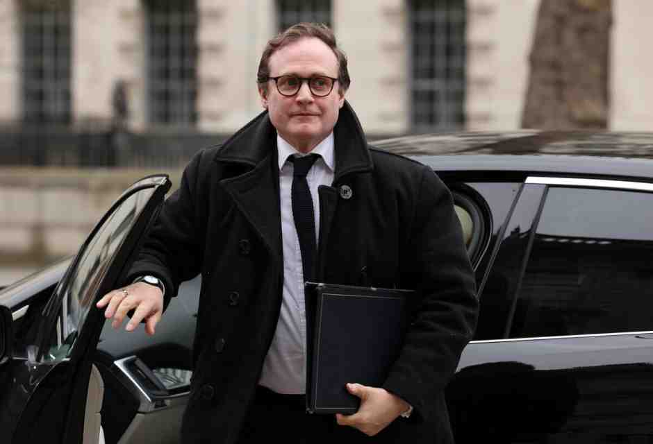 Il candidato alla leadership dei Tory Tom Tugendhat - foto Ansa