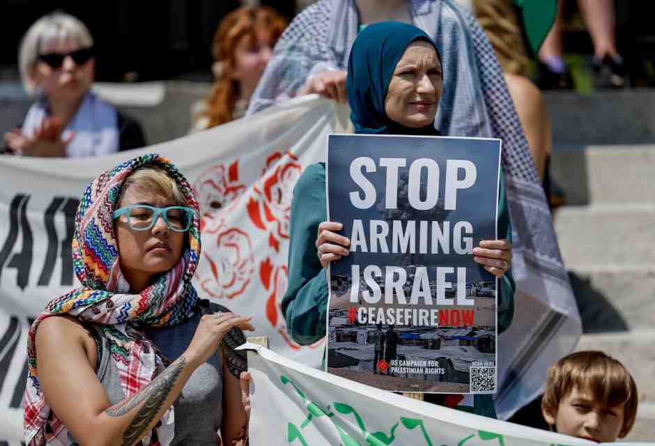 &nbsp;Una protesta pro pal a Chicago - foto Ansa