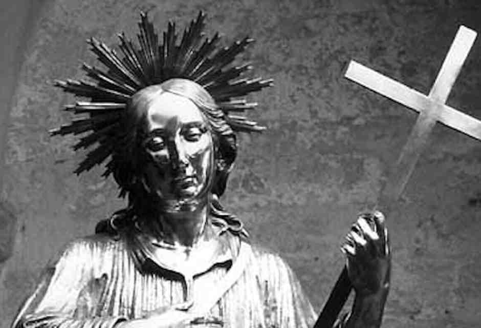 Il busto argenteo di San Nicola Pellegrino (Wikipedia)