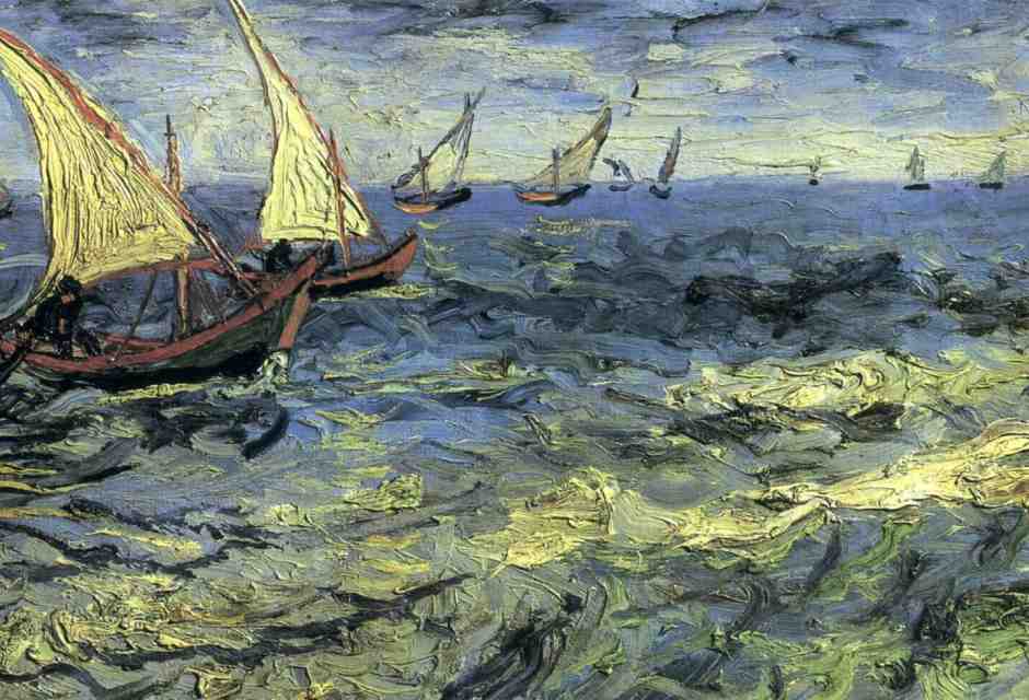 Van Gogh, "Barche dei pescatori", 1888 (Wikipedia)