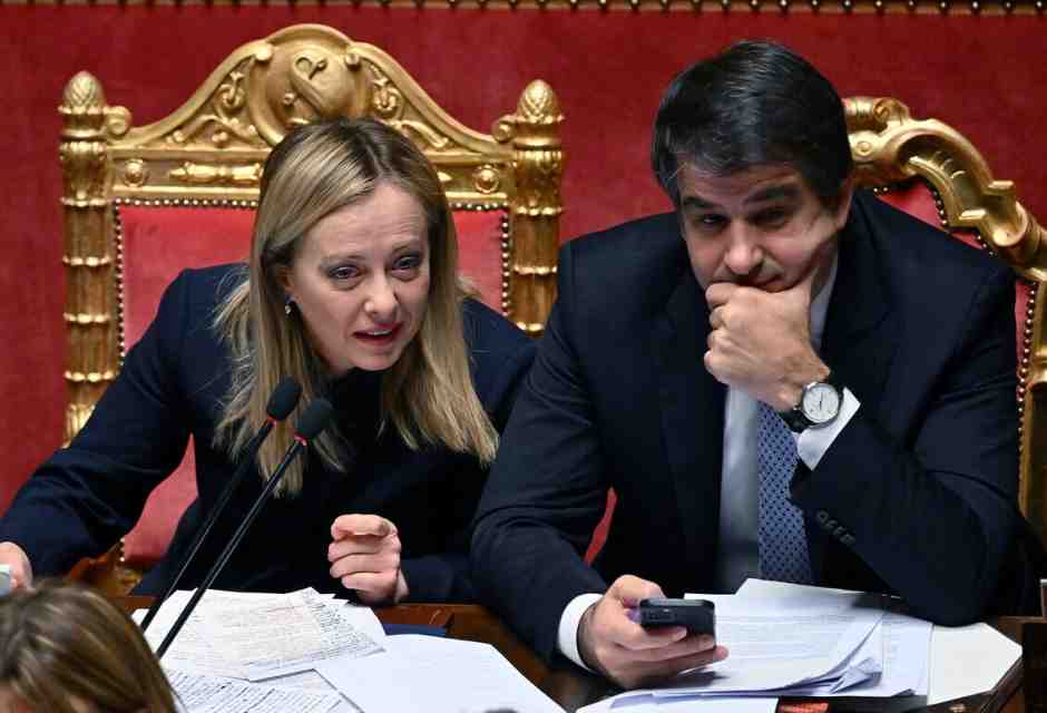 &nbsp;Giorgia Meloni Raffaele Fitto - foto Ansa