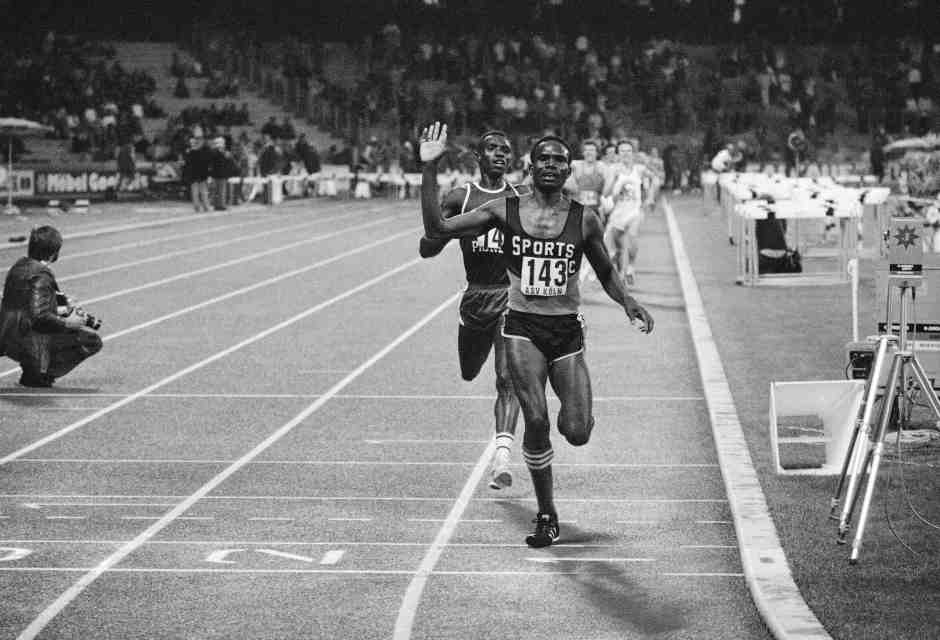 &nbsp;Henry Rono vince i 3000 metri, 1978 - foto LaPresse