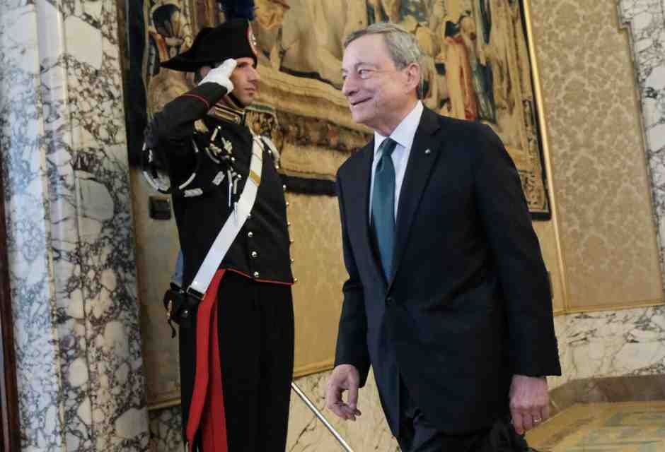 Mario Draghi (foto LaPresse)
