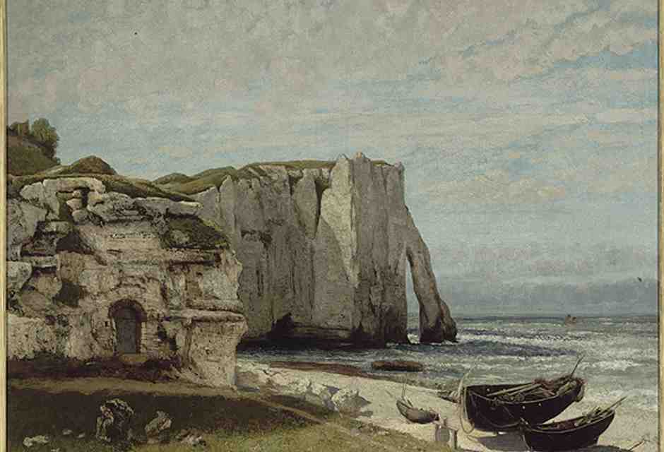 Gustave Courbet, "La falesia di Etretat dopo il temporale" (Ansa)
