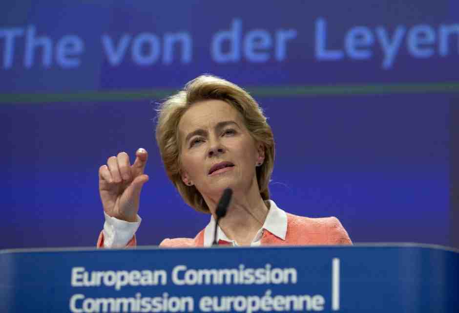 Ursula von der Leyen (foto Ap, via LaPresse)