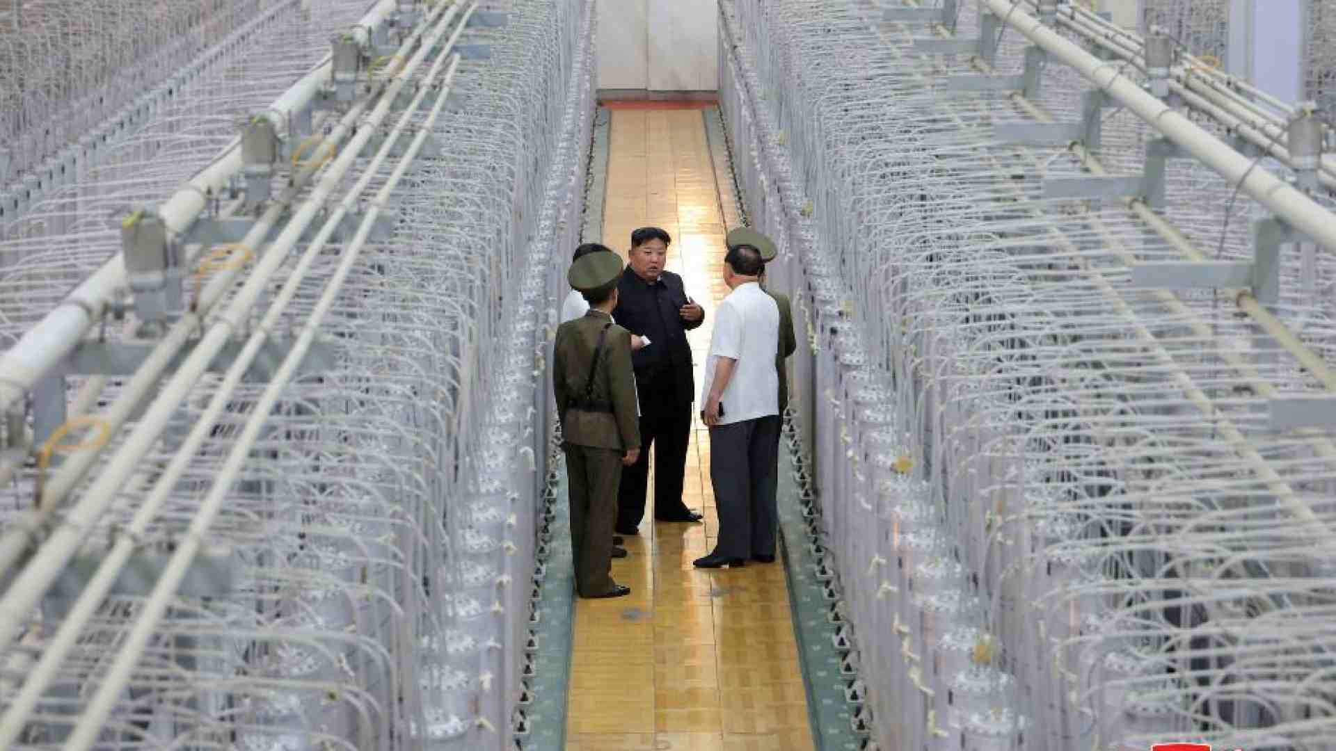 Immagine di Kim svela per la prima volta gli impianti per arricchire l'uranio