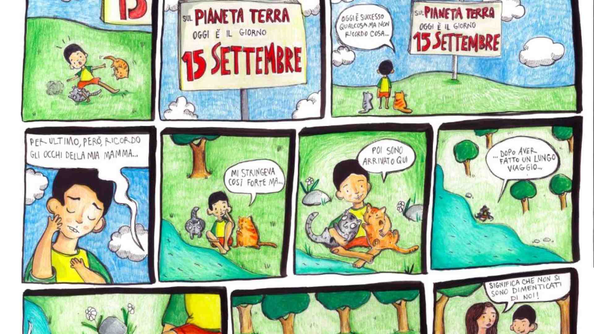 Immagine di Il fumetto sul piccolo Mattia, che due anni fa morì nell'alluvione