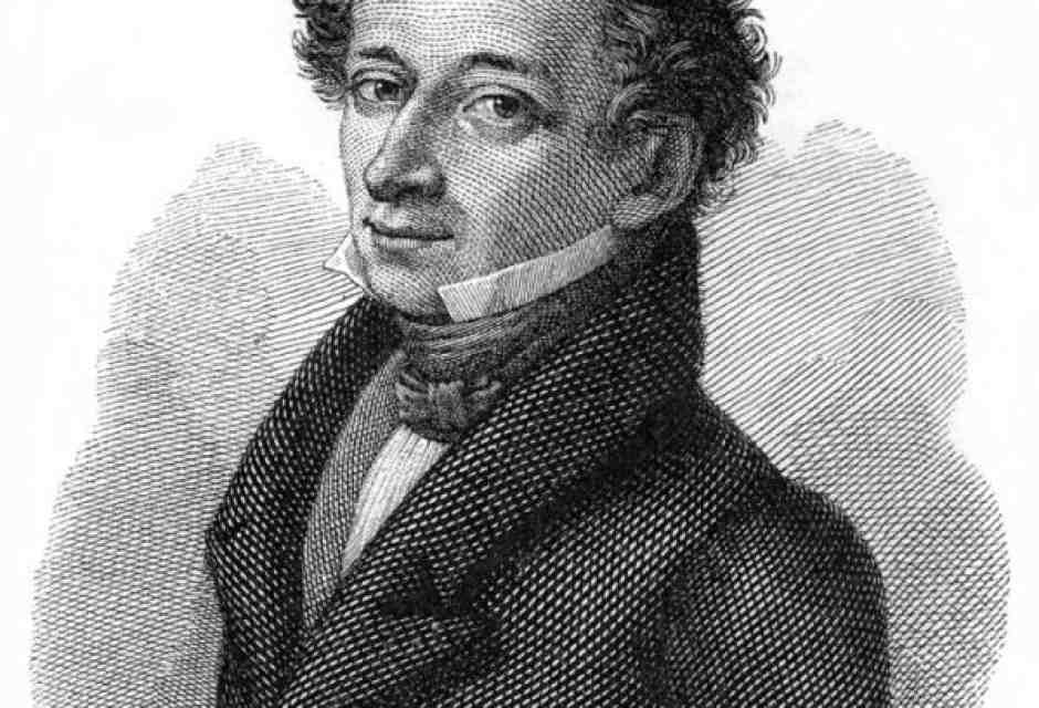 Giacomo Leopardi, incisione su rame di Gaetano Guadagnini (1830, foto Wikipedia)<br />&nbsp;