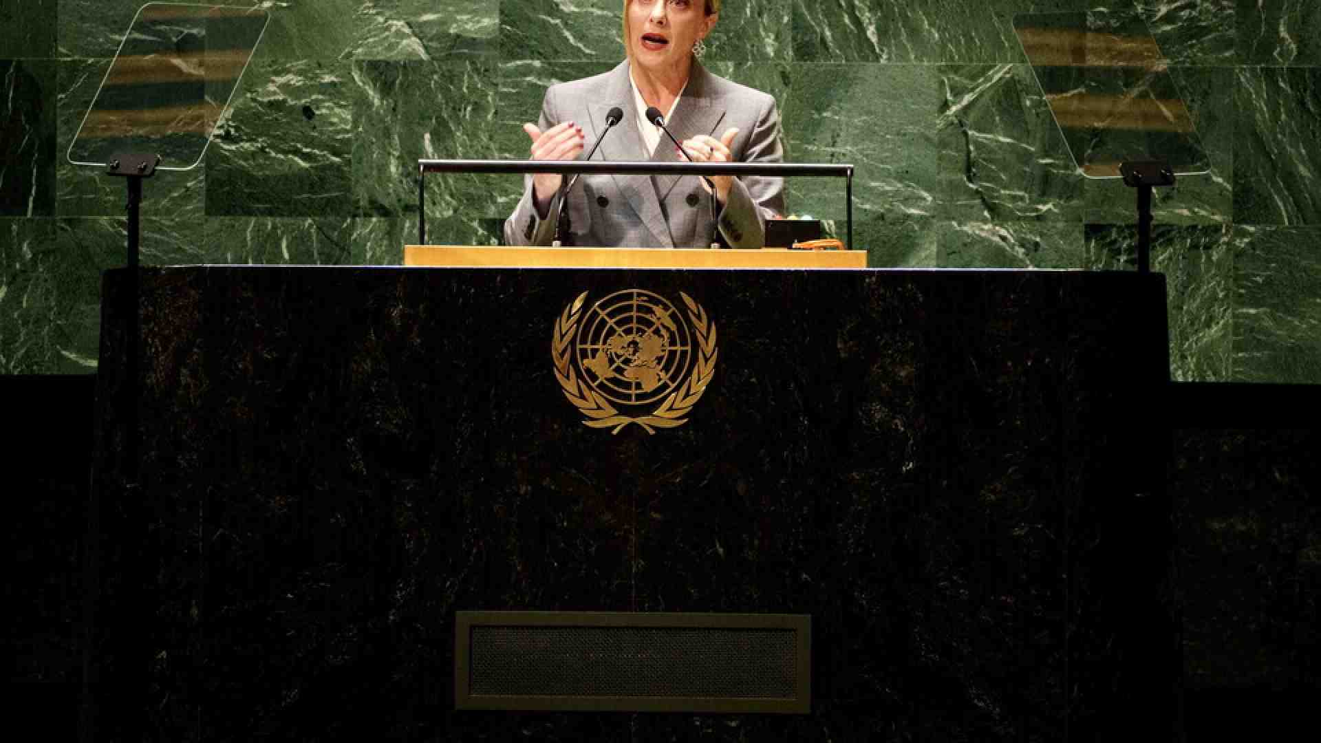 Immagine di Meloni a New York per il vertice Onu e il Global Citizen Award 2024