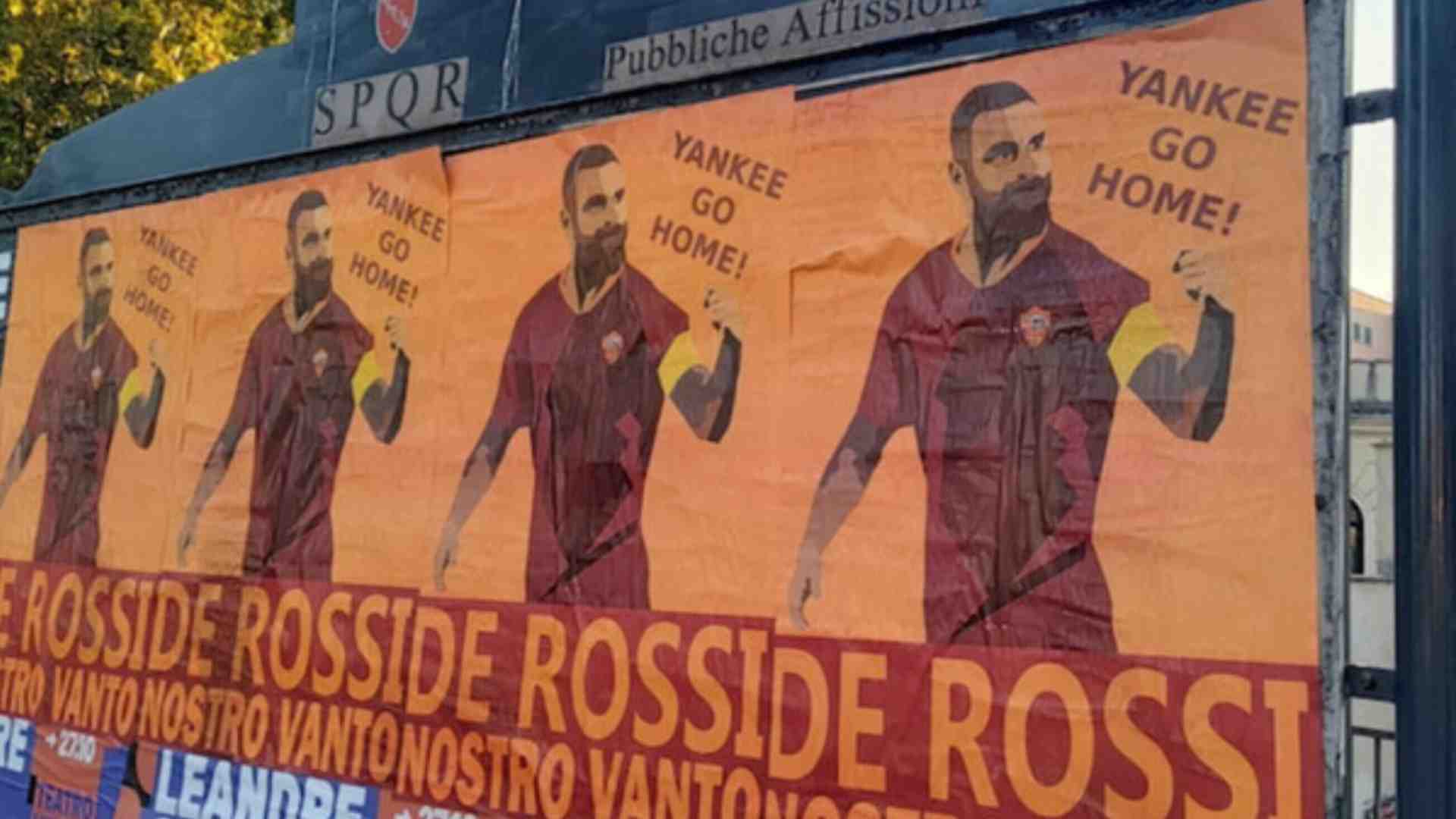 Immagine di Daniele De Rossi sui muri di Roma