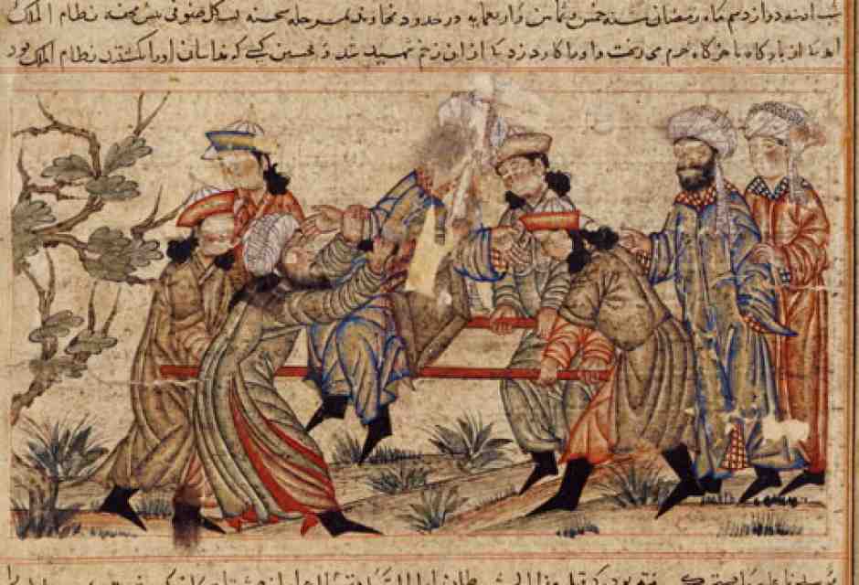 Assassination of Nizam al-Mulk. Foto di pubblico dominio &nbsp;<br />