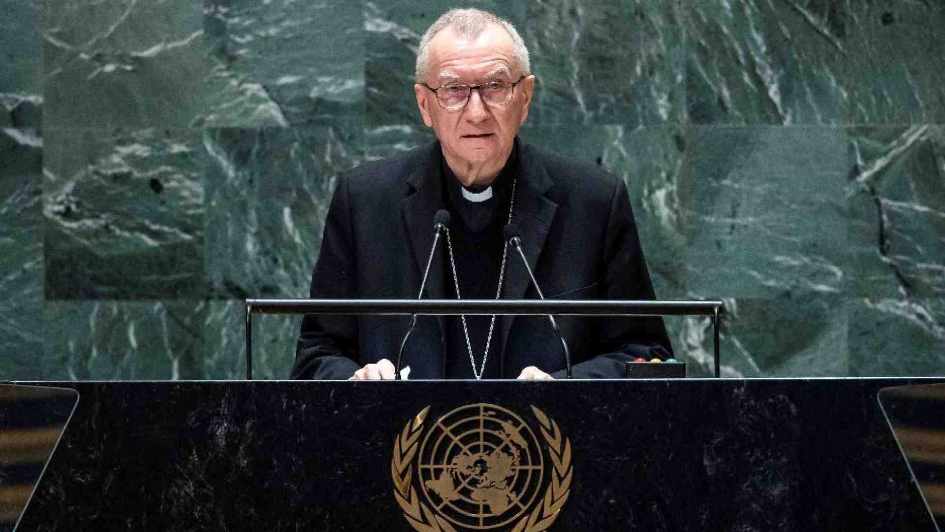 Immagine di Parolin all'Onu: «Dubbi sulla proporzionalità della risposta di Israele»