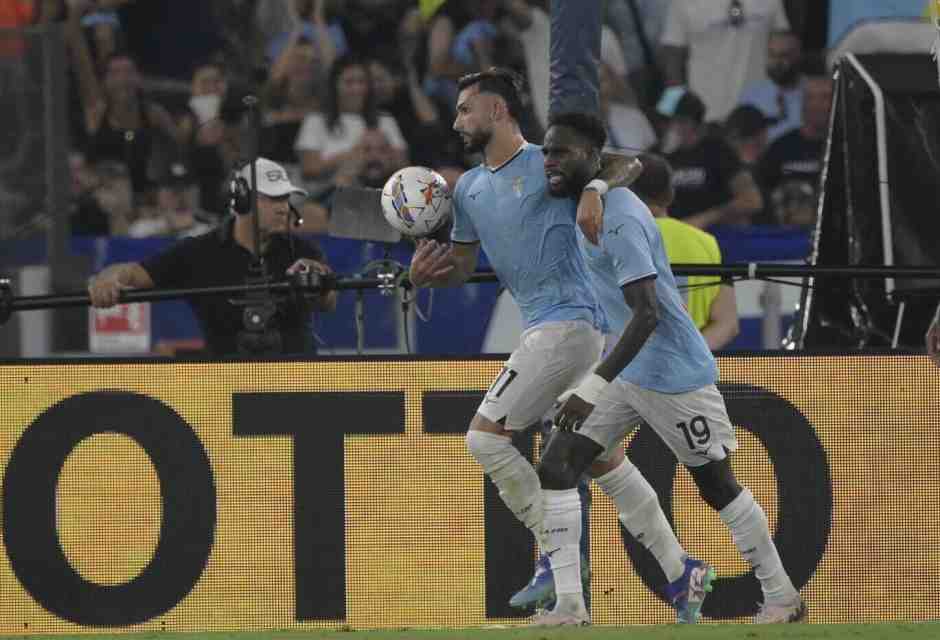 Gli attaccanti della Lazio Valentin Castellanos e&nbsp;Boulaye Dia (foto LaPresse)<br />