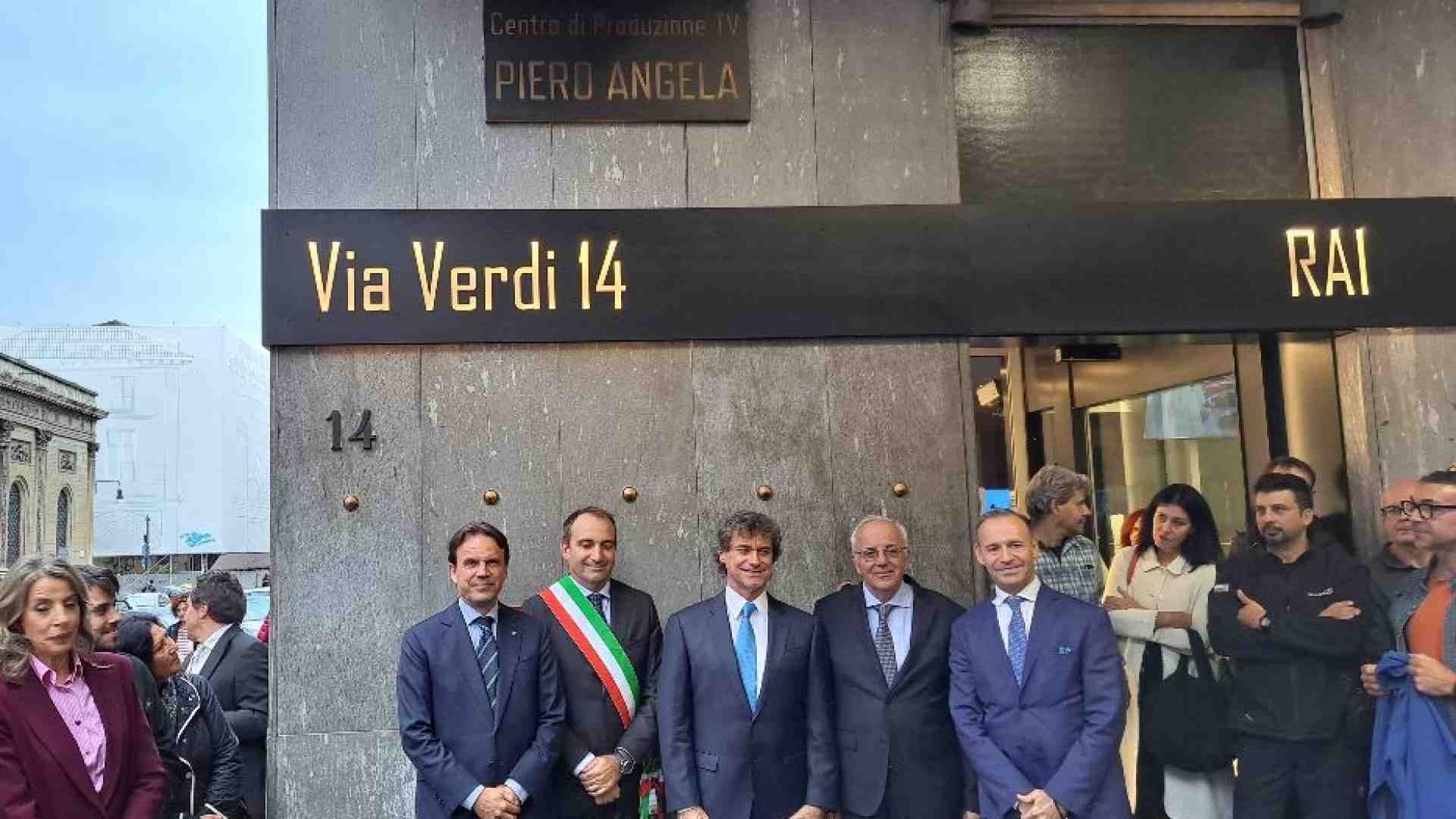 Immagine di Intitolato a Piero Angela il centro di produzione Rai di Torino