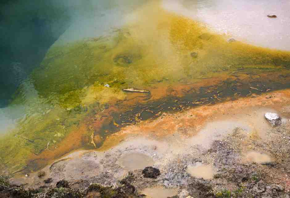 I colori di una sorgente termale a West Thumb, Yellowstone. (Foto di: Planet One Images/Universal Images Group via Getty Images)&nbsp;<br />