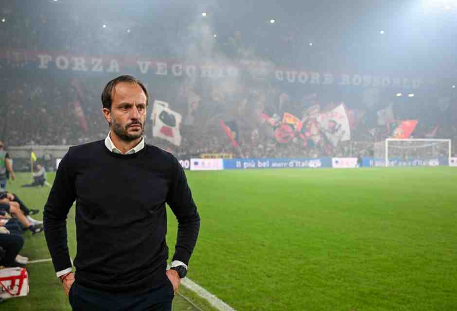 L'allenatore del Genoa Alberto Gilardino (foto LaPresse)