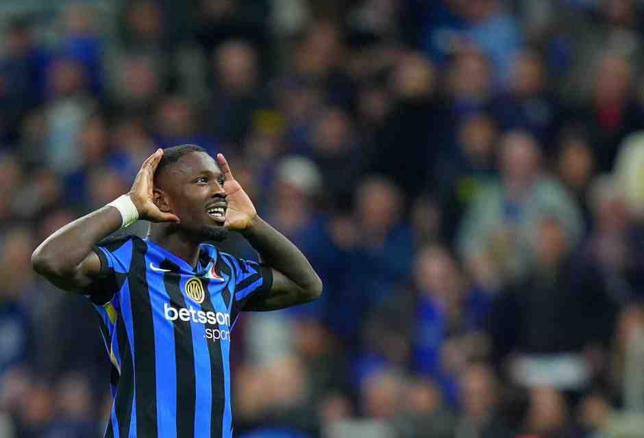 L'attaccante dell'Inter Marcus Thuram (foto LaPresse)
