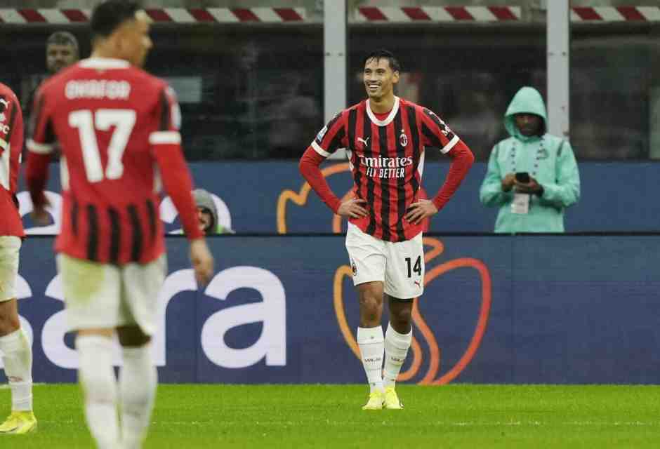 Tijjani Reijnders &egrave; stato espulso per fallo da ultimo uomo nel corso di Milan-Udinese 1-0 (foto LaPresse)