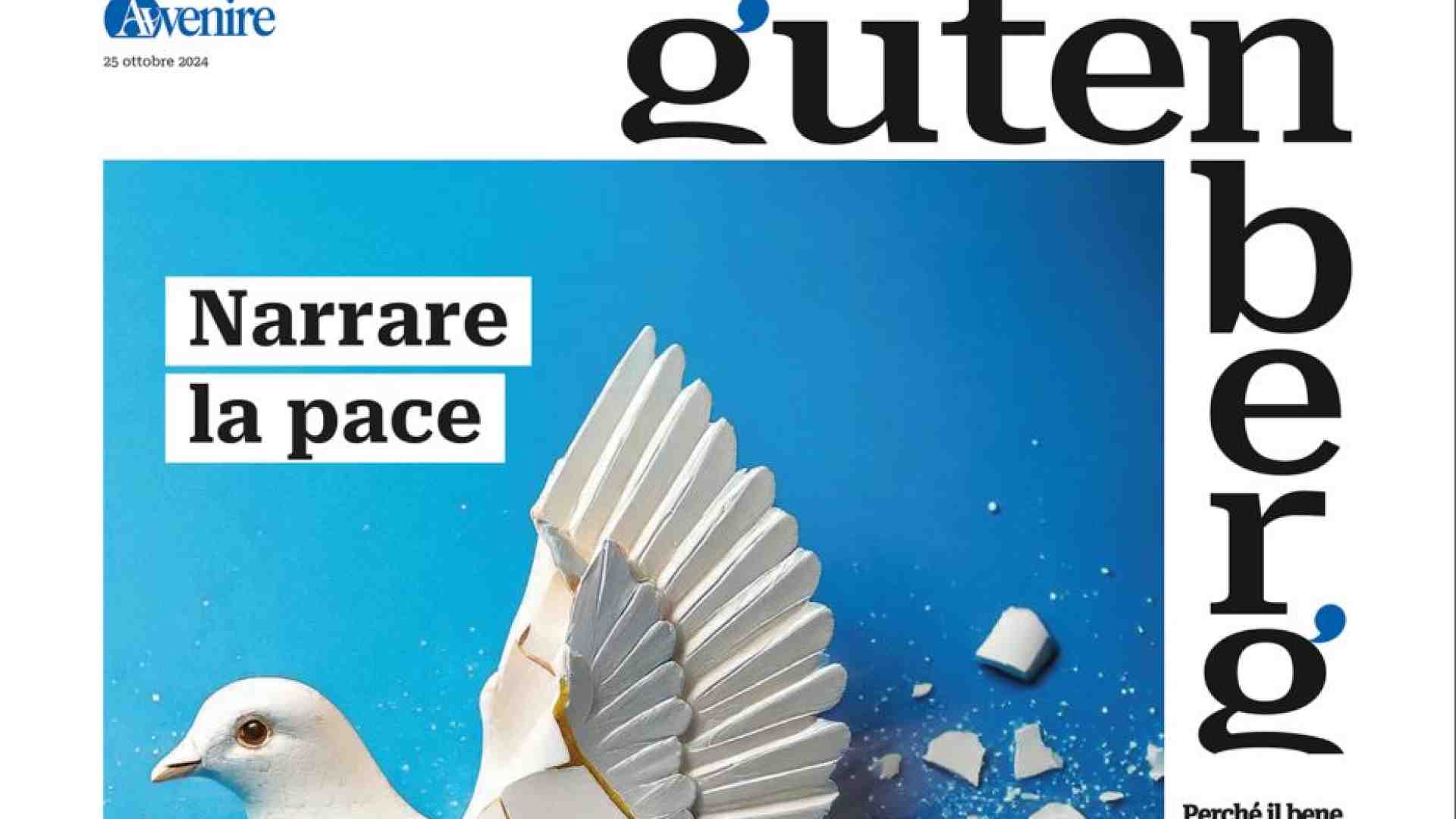 Immagine di Su "Gutenberg" la sfida di narrare la pace. In edicola venerdì 25 ottobre
