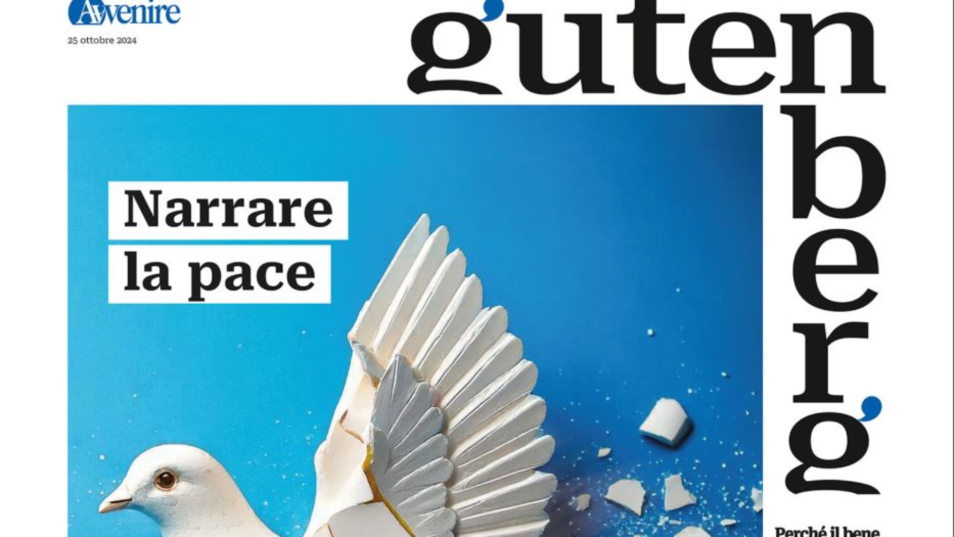 Immagine di Su "Gutenberg" la sfida di narrare la pace. In edicola venerdì 25 ottobre