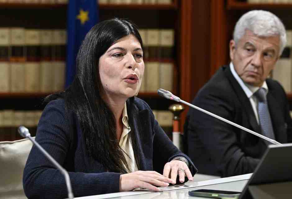 La presidente della commissione parlamentare antimafia Chiara Colosimo (foto Ansa)