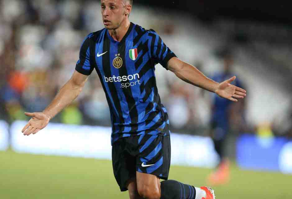 Il centrocampista dell'Inter Davide Frattesi (foto LaPresse)