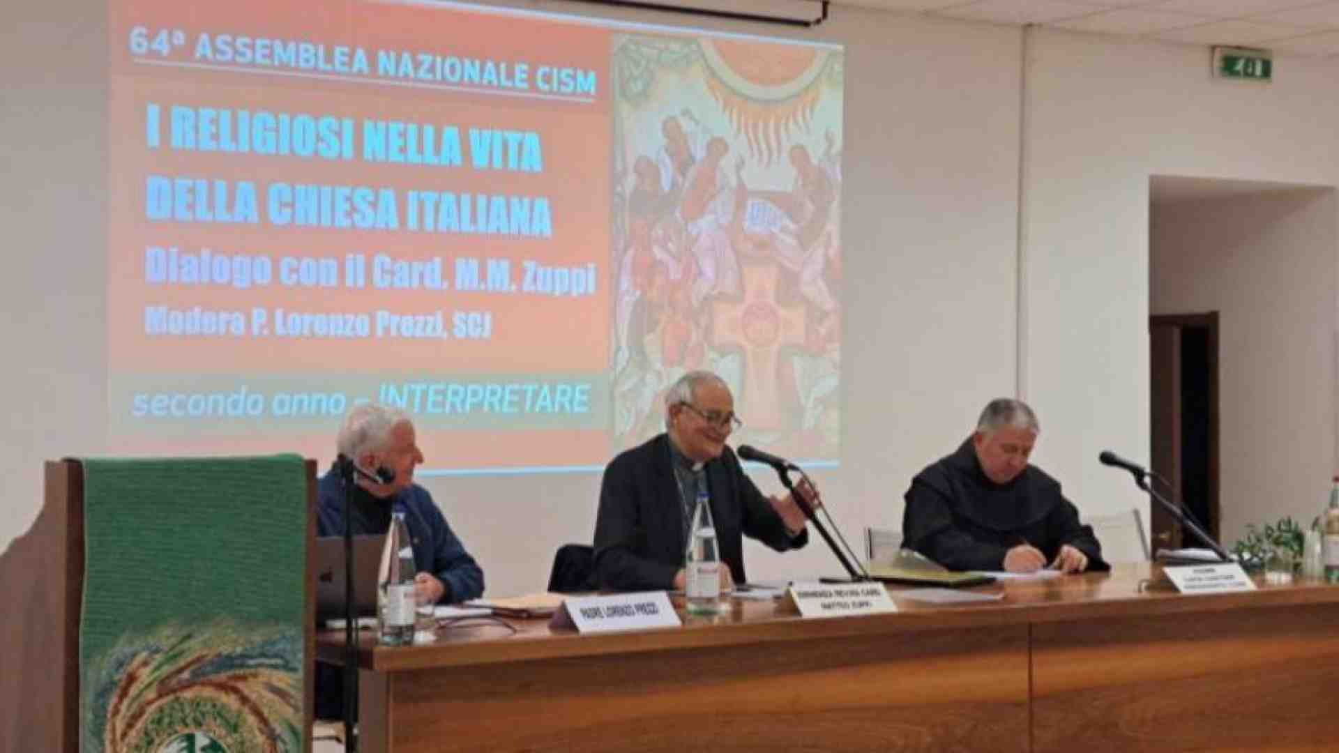 Immagine di Zuppi ai religiosi della Penisola: «Aiutate i vescovi a essere veri padri»