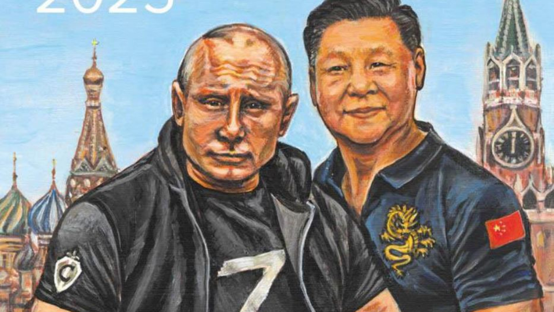 Immagine di In Russia spopola il calendario dei servizi segreti. In copertina Putin e Xi
