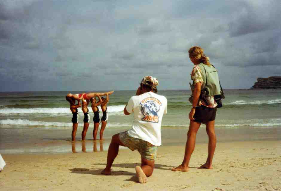 Bruce Weber sul set di una campagna negli anni ottanta (foto courtesy)