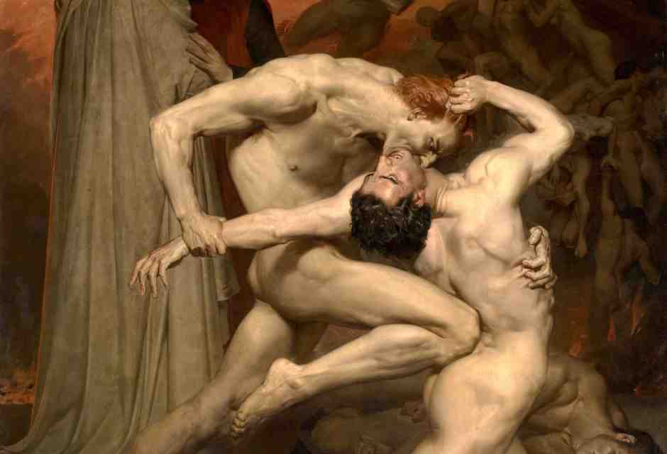 Dante e Virgilio, William-Adolphe Bouguereau, 1850)<br />