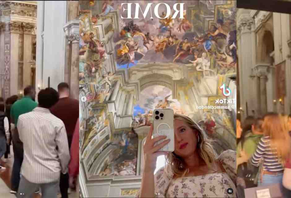 La chiesa di Sant'Ignazio virale su TikTok: ai turisti non interessano più gli affreschi ma i selfie