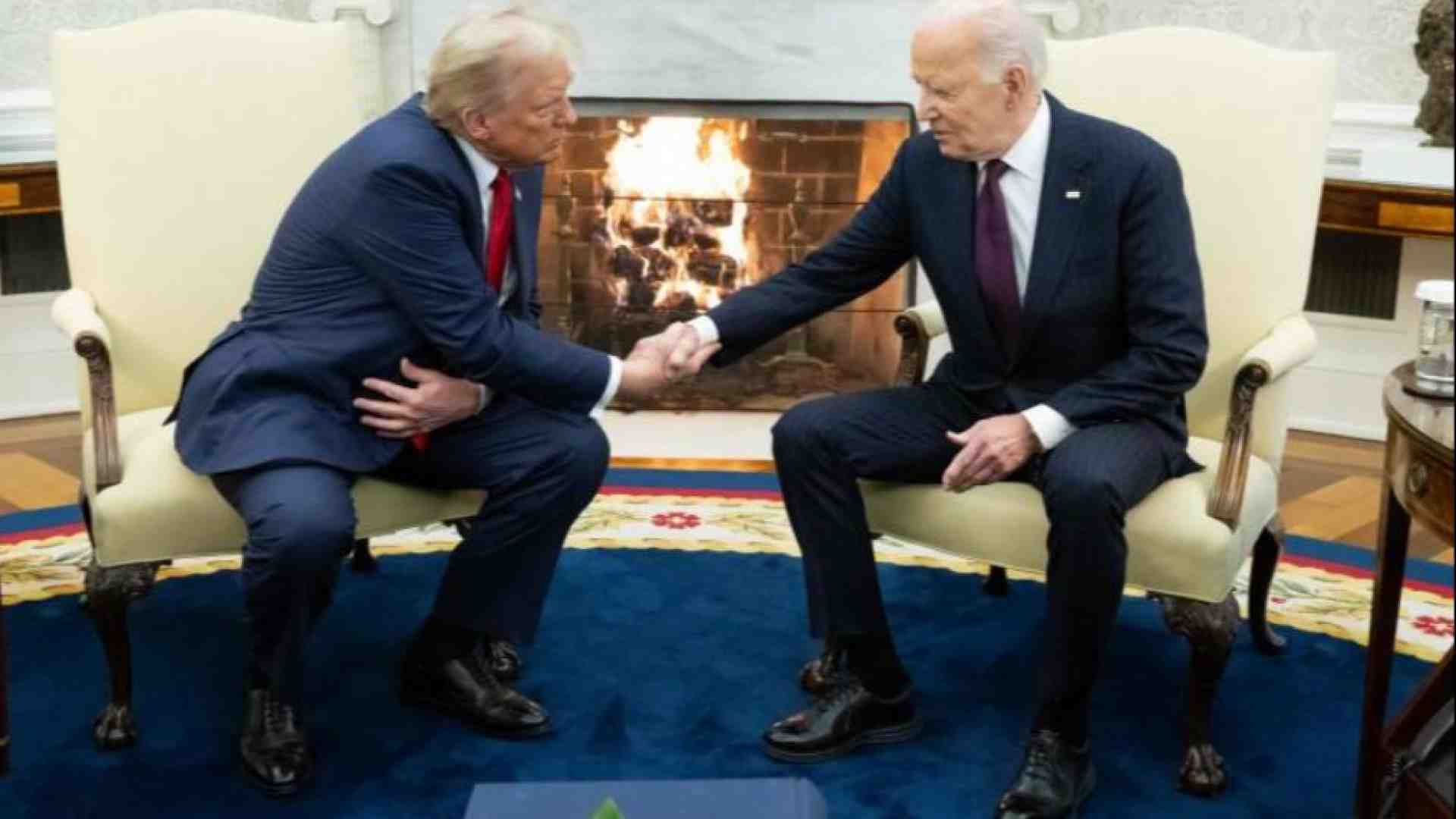 Immagine di Biden riaccoglie Trump alla Casa Bianca. Il tycoon: grato per transizione liscia