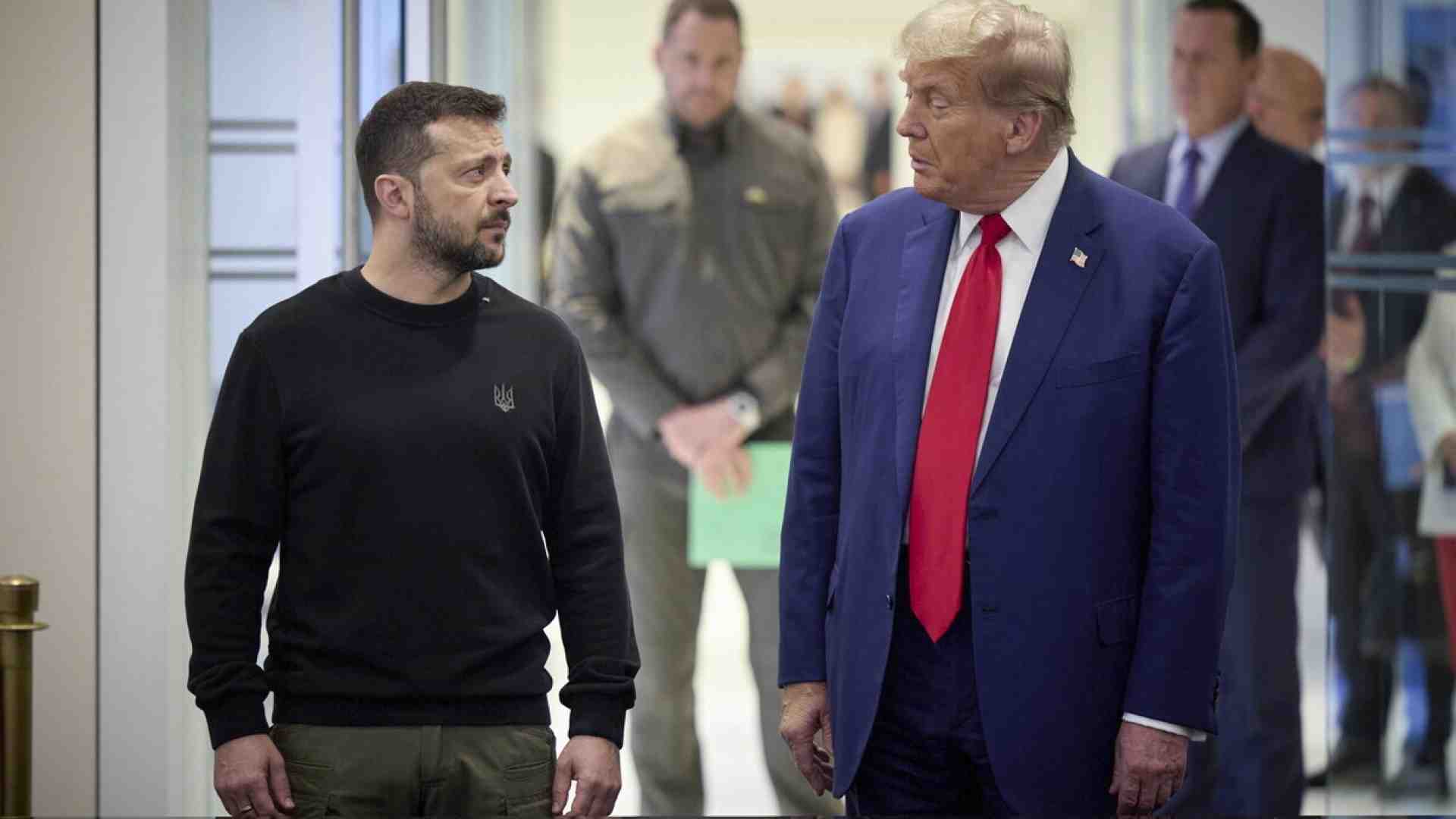 Immagine di Zelensky era l'unico pronto all'arrivo di Trump. Segnali concreti
