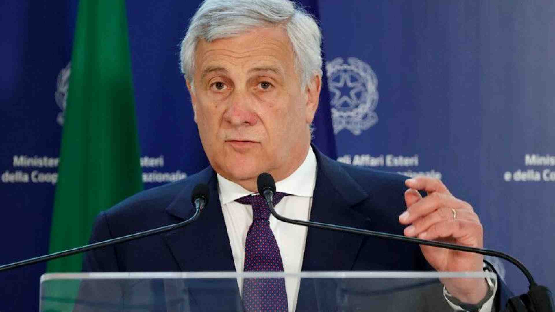 Immagine di «Avvertimento» a Tajani da un gruppo pro-Palestina