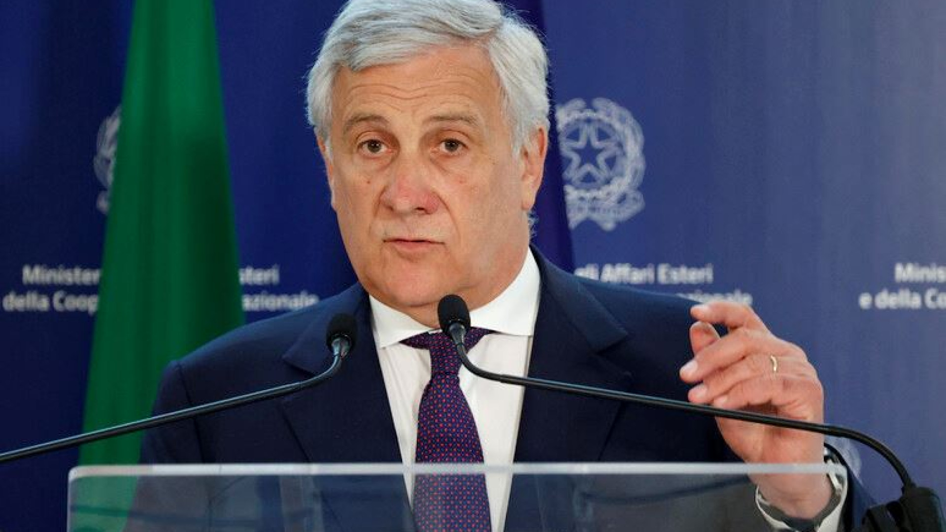 Immagine di «Avvertimento» a Tajani da un gruppo pro-Palestina