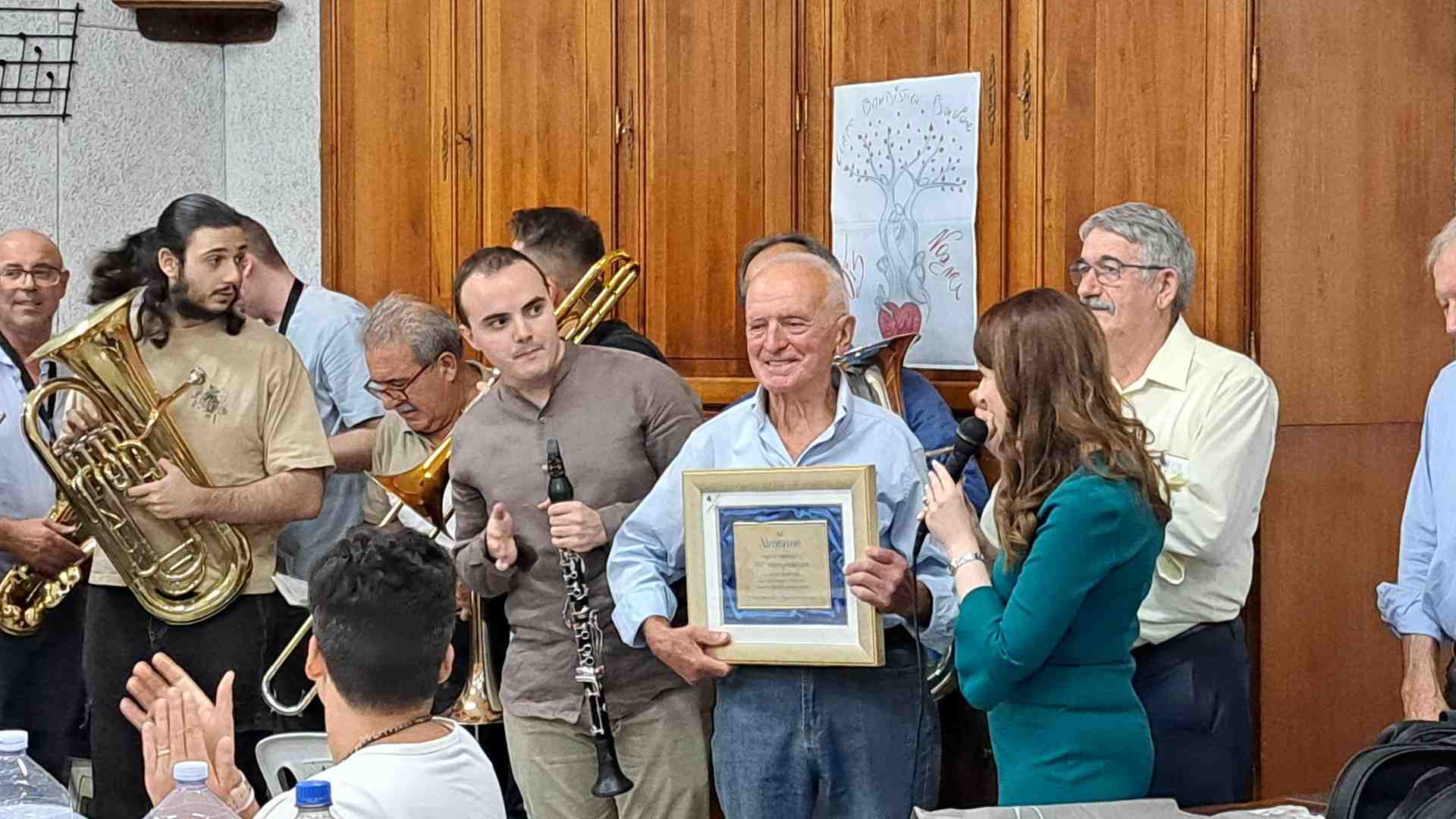 Immagine di Almerino fa 90 e dal 1949 fa parte della banda