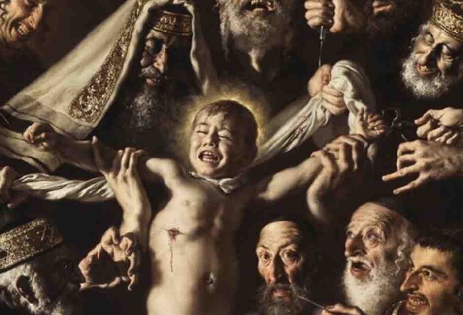 Giovanni Gasparro. Martirio di San Simonino da Trento (dal profilo Facebook dell'autore)