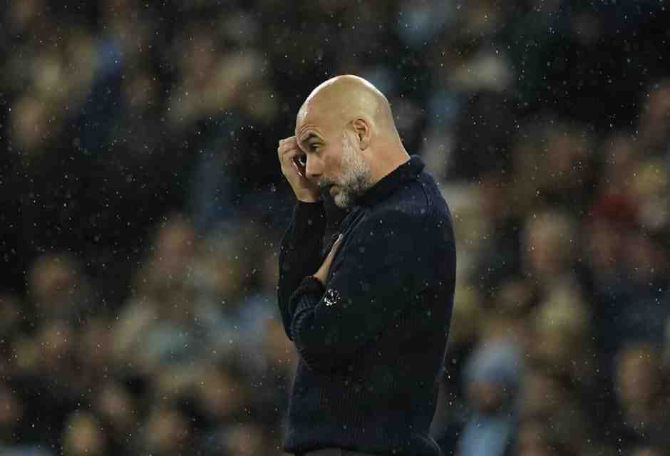 Pep Guardiola (foto Ap, via LaPresse)