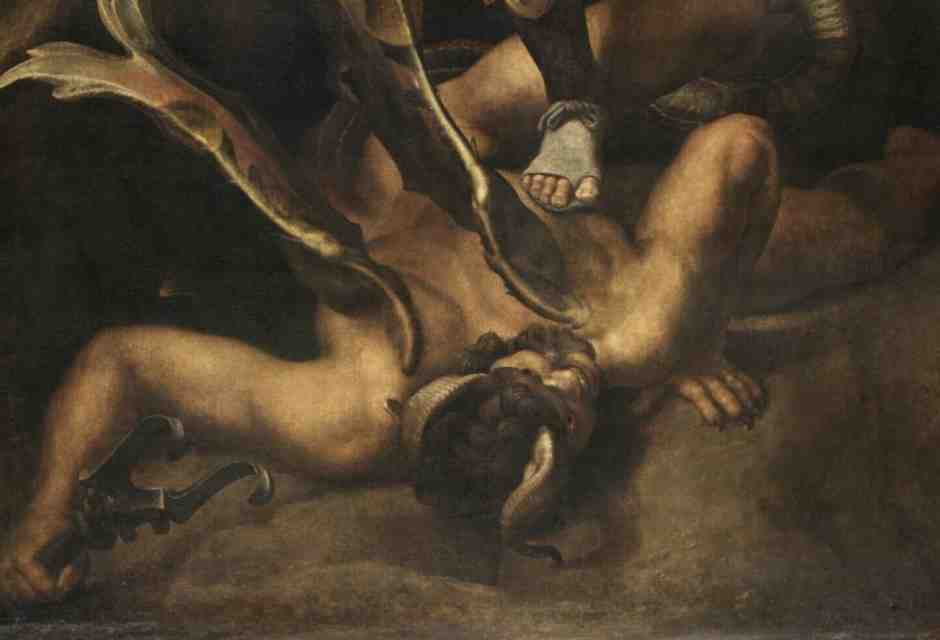 Raffaello, "San Michele sconfigge Satana" (Wikipedia)