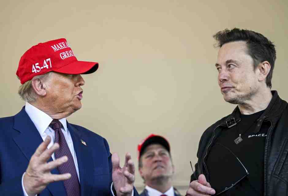 Donald Trump con Elon Musk (foto Ap, via LaPresse)