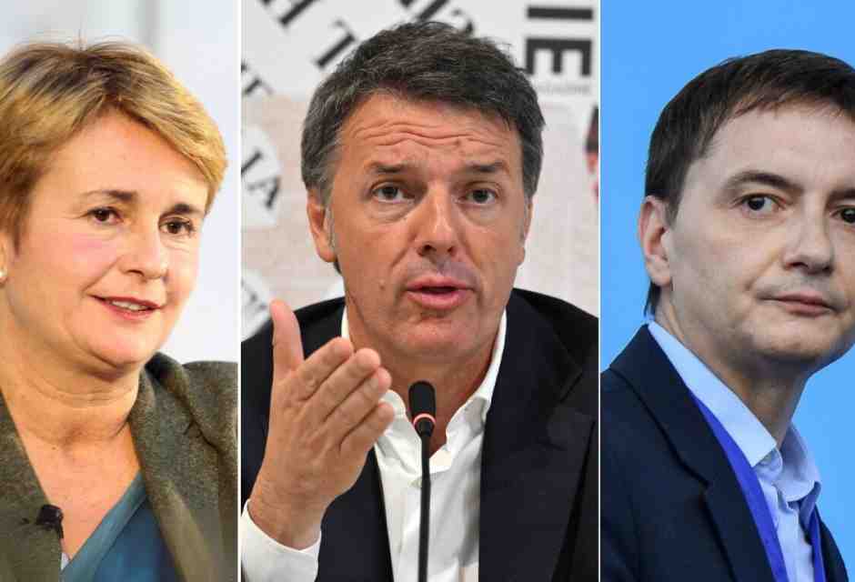 <span style="font-family: Arial, sans-serif; font-size: 12px;">Da sinistra, Federica Guidi, Matteo Renzi e Luca Morisi</span>